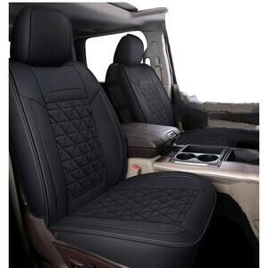 Coverado Car Seat Covers Full Set, Waterproof Dodge RAM Seat Cover Leather Pr...